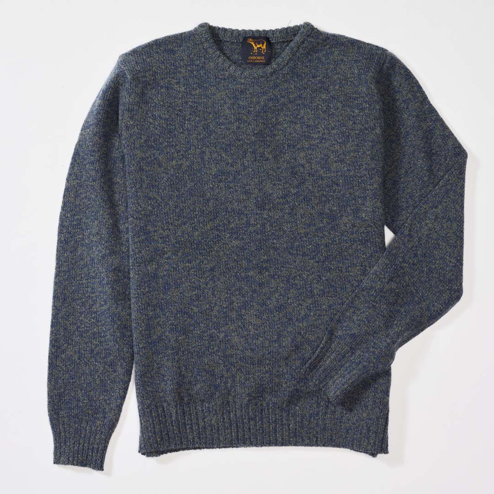 Lambswool molted crew neck - Rhapsody/Landscape