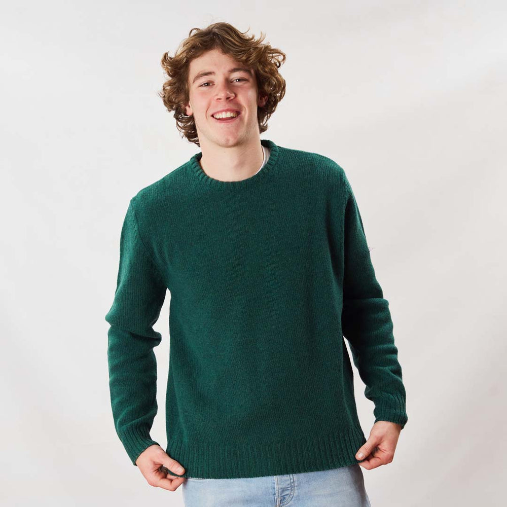 Lambswool molted crew neck - Cossack