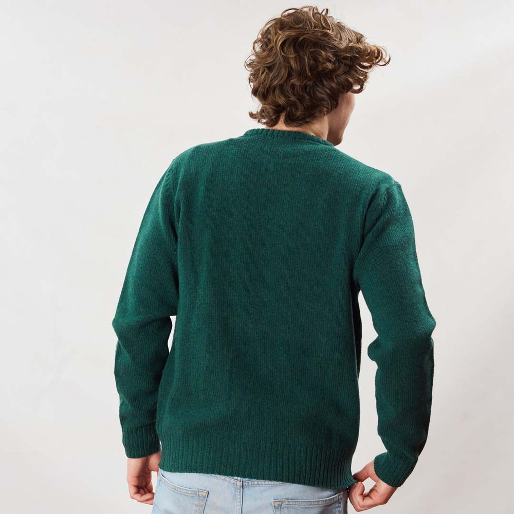 Lambswool molted crew neck - Cossack