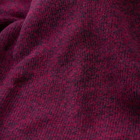 Lambswool molted crew neck - Elderberry Rosehip