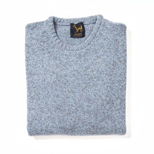 Lana d'agnello girocollo mélange - Glacier/Grey Mix