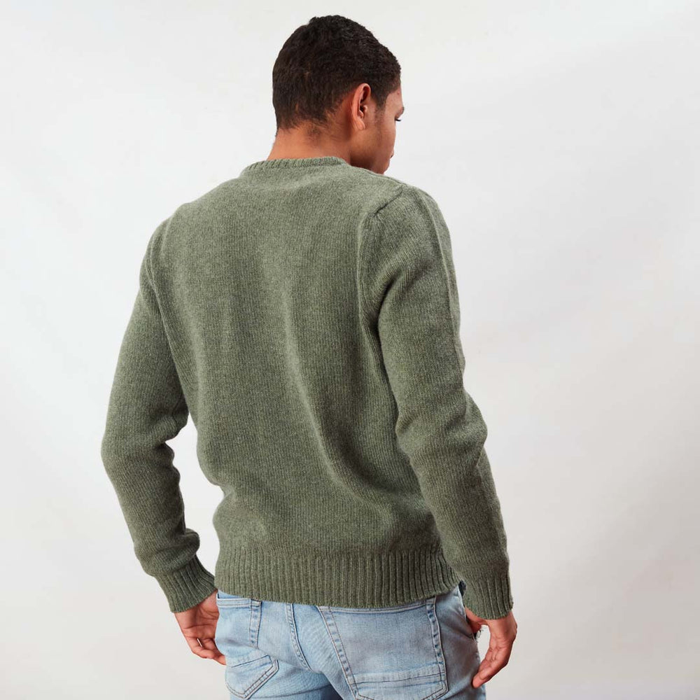 Lambswool molted crew neck - Landscape