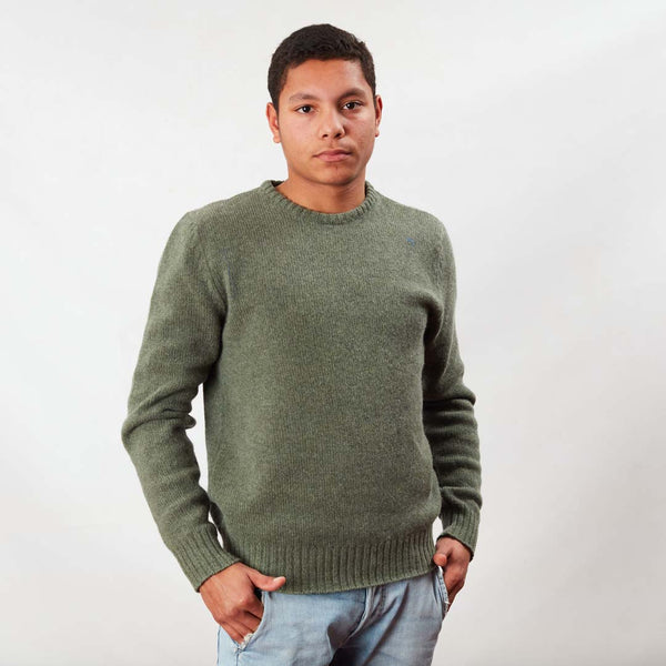 Lambswool molted crew neck - Landscape