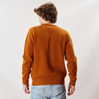 Lambswool molted crew neck - Oxide