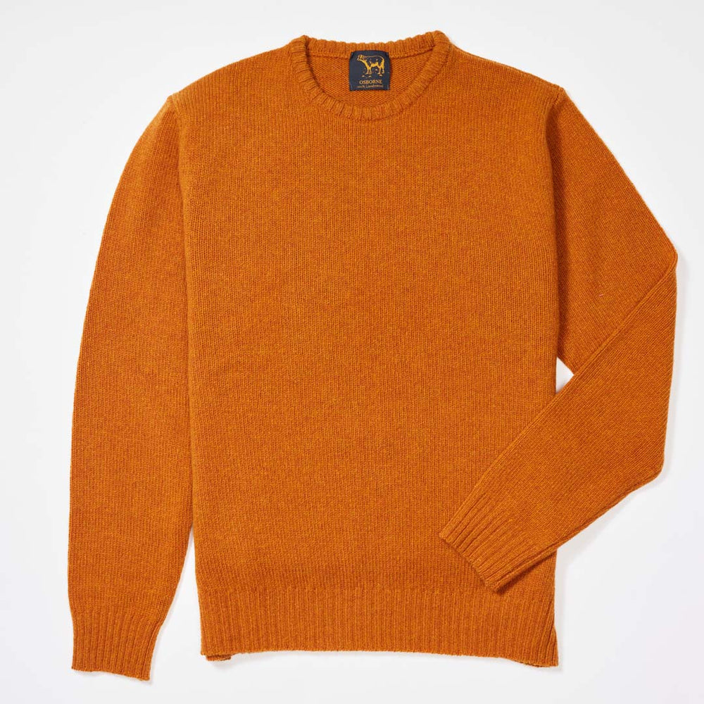 Lambswool molted crew neck - Oxide