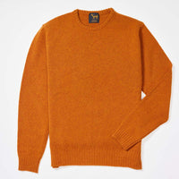 Lambswool molted crew neck - Oxide