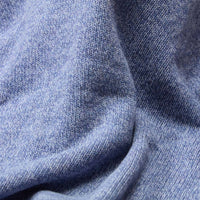 Lambswool molted crew neck - Pale Lavender Blue Lovat