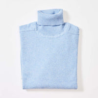 Lambswool roll neck - Glacier
