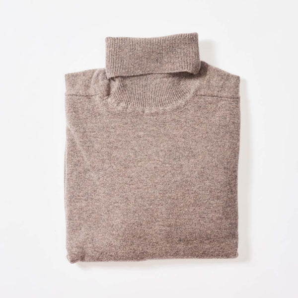 Lambswool roll neck - Vole