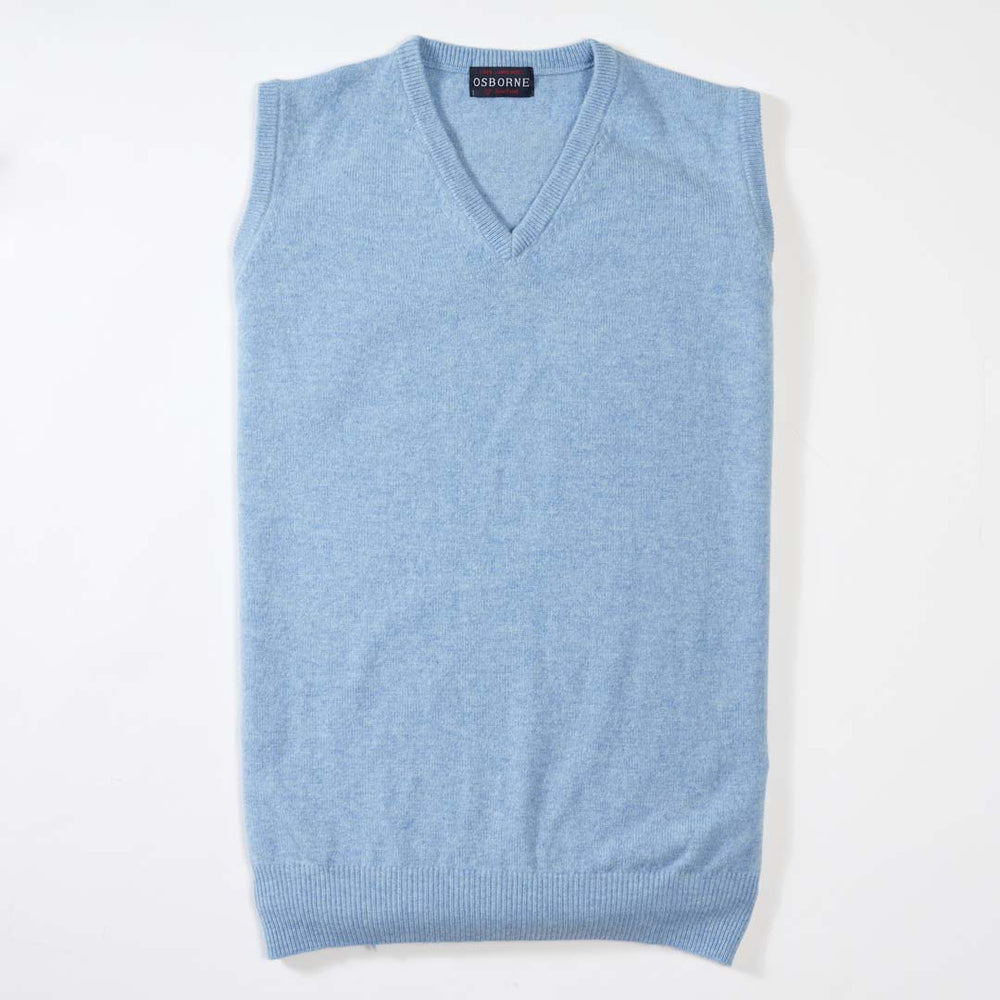 Lambswool slip-over - Glacier