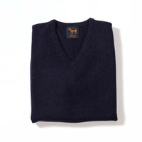 Lana d'agnello maglione senza maniche - Indigo Melange