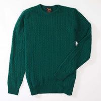 Lambswool small cable crew neck - Cossack
