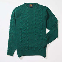 Lambswool large cable crew neck - Cossack