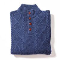 Lammwolle grob gestrickter Zopfpullover - Rhapsody