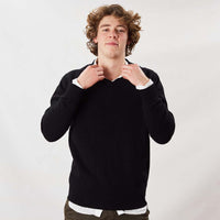 Lambswool V-neck - Black