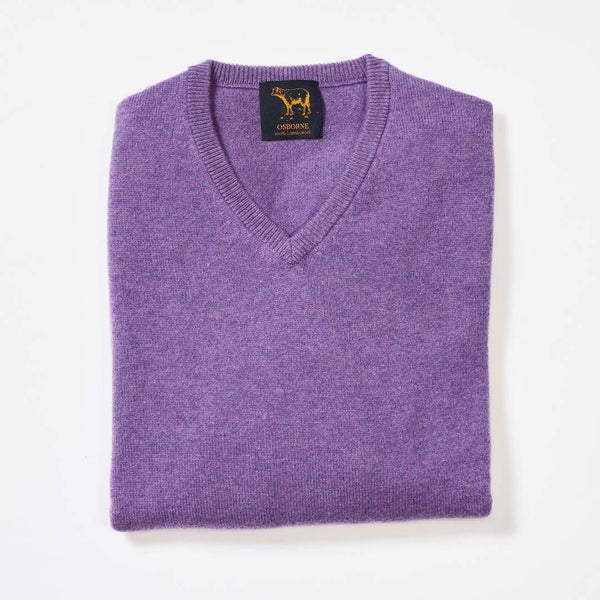 Lambswool V-neck - Clemantis