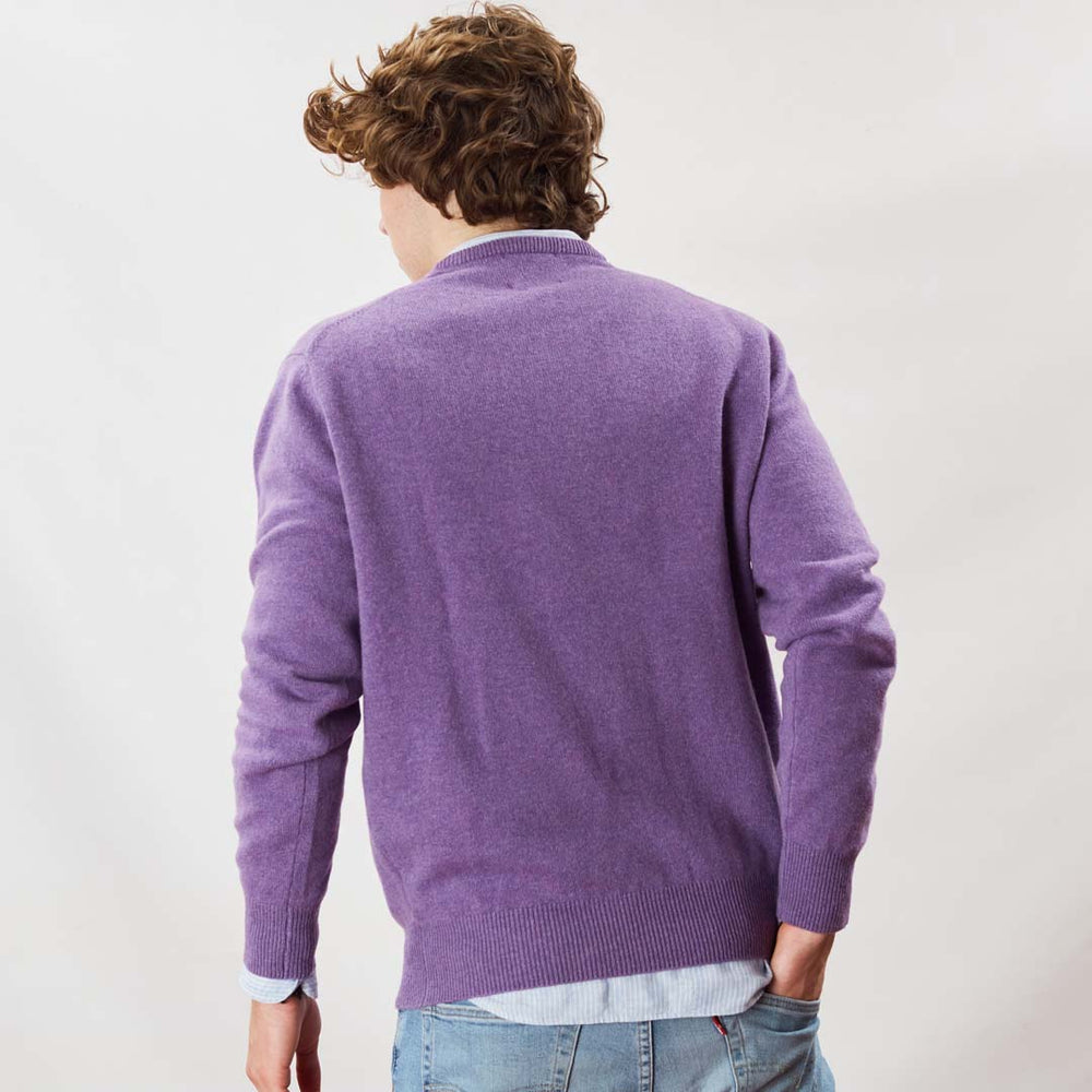 Lambswool V-neck - Clemantis