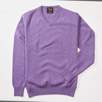 Lambswool V-neck - Clemantis
