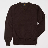 Lambswool V-neck - Cocoa