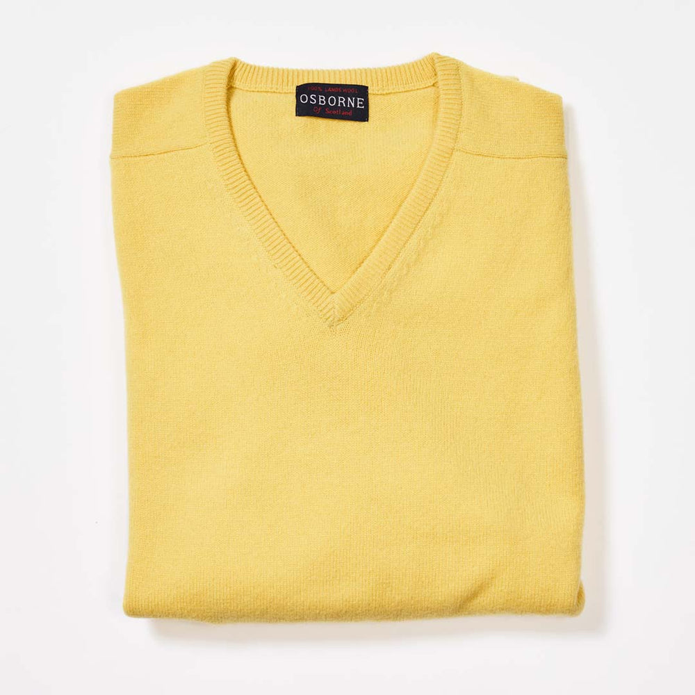 Lambswool V-neck - Daffodil