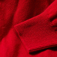 Lambswool V-neck - Dubonnet