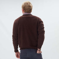 Lana d'agnello collo a V - Hickory