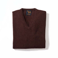 Lana d'agnello collo a V - Hickory