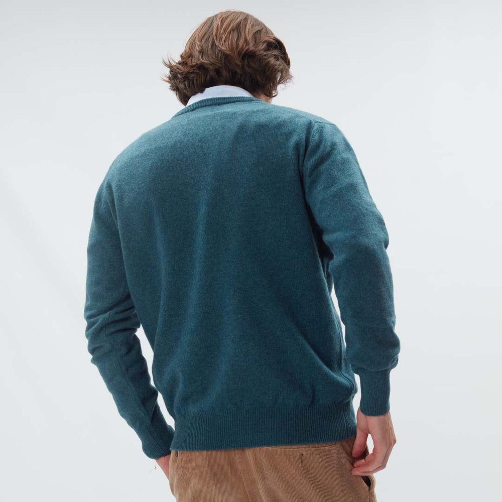 Lana d'agnello collo a V - Hunter