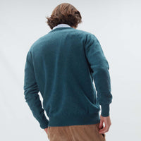 Lana d'agnello collo a V - Hunter