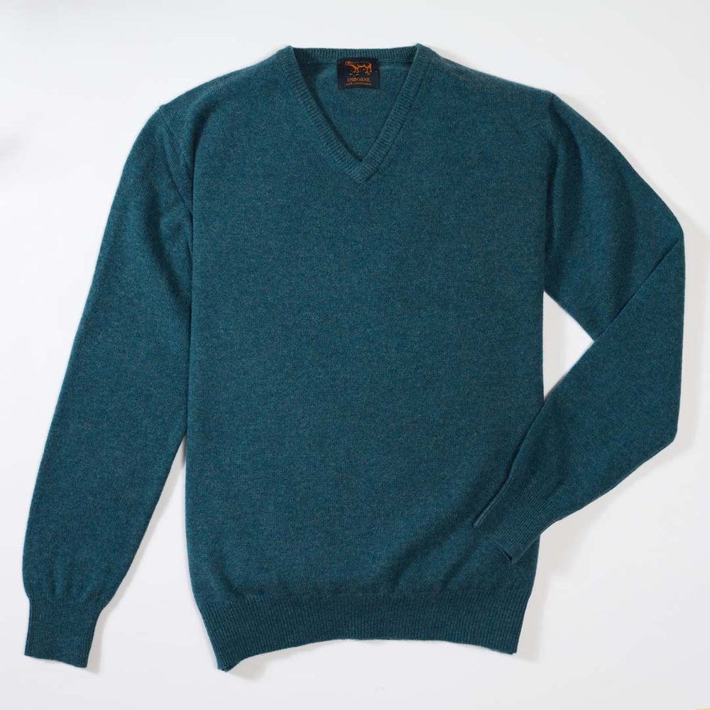 Lana d'agnello collo a V - Hunter