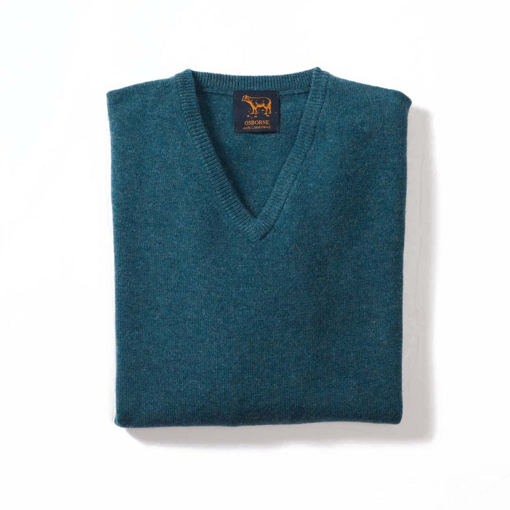 Lana d'agnello collo a V - Hunter