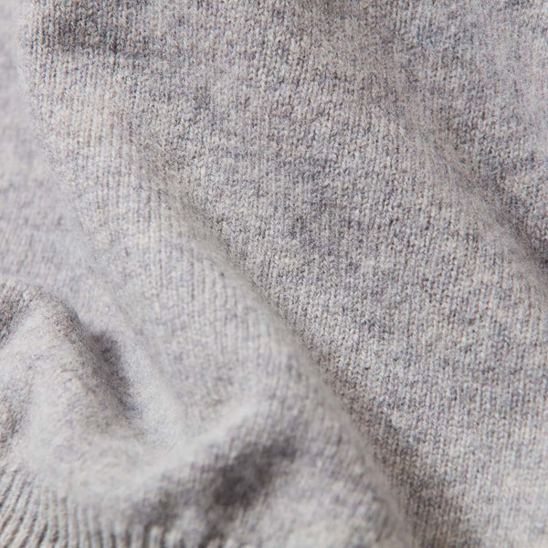 Lambswool V-neck women - Light grey 4