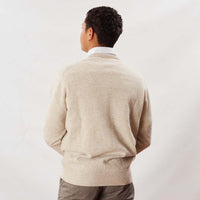 Lammwolle V-Ausschnitt - Linen