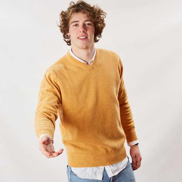 Lambswool V-neck - Mango