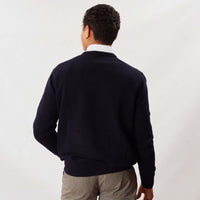 Lambswool V-neck - Navy