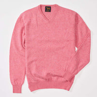 Lambswool V-neck - Nougat