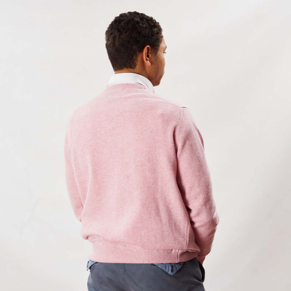 Lambswool V-neck - Pink Haze
