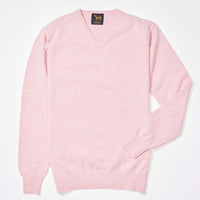 Lambswool V-neck - Pink Haze