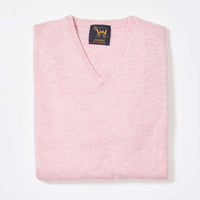 Lambswool V-neck - Pink Haze