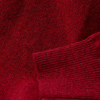 Lambswool V-neck - Pomegranate