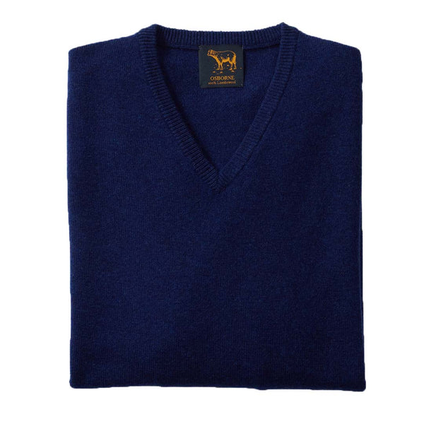 Lambswool V-neck - Regatta 147