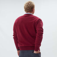 Lana d'agnello collo a V - Rhubarb