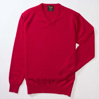 Lammwolle V-Ausschnitt - Ruby