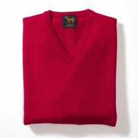 Lammwolle V-Ausschnitt - Ruby