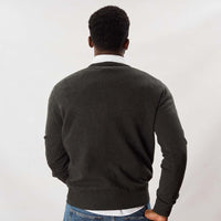 Lambswool V-neck - Seaweed