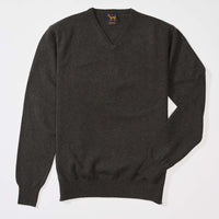 Lambswool V-neck - Seaweed