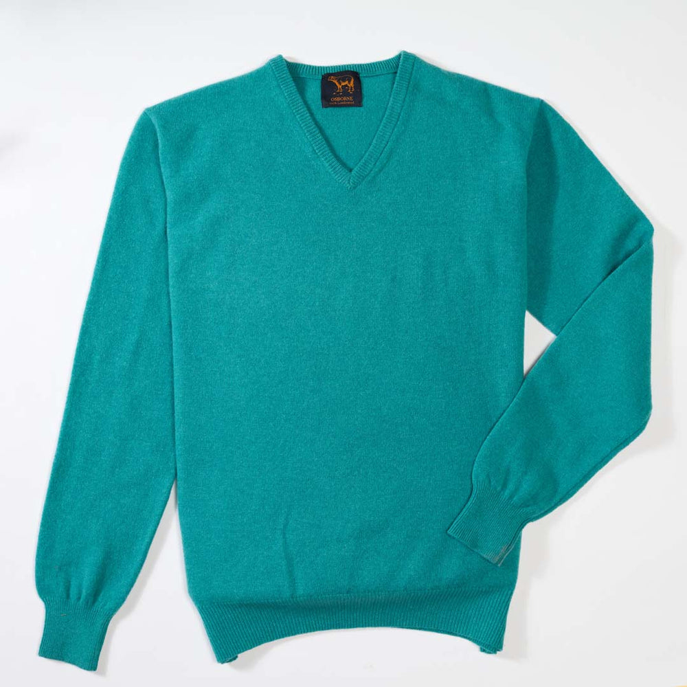 Lana d'agnello collo a V - Shamrock