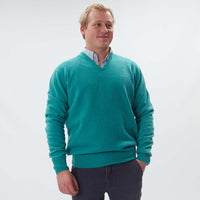 Lana d'agnello collo a V - Shamrock