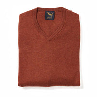 Lambswool V-neck - Sienna