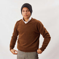 Lambswool V-neck - Spaniel